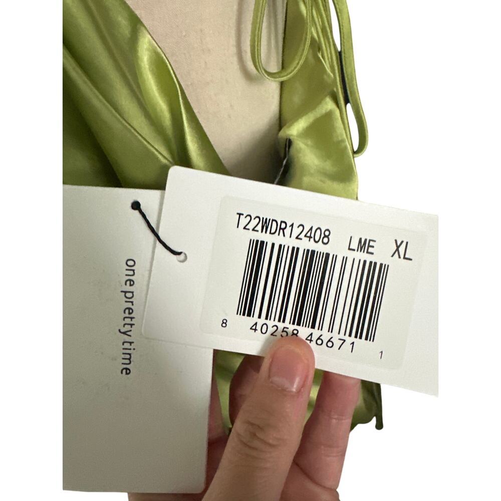 o.p.t Akira Dress Lime Green mini dress New size XL - Picture 9 of 9